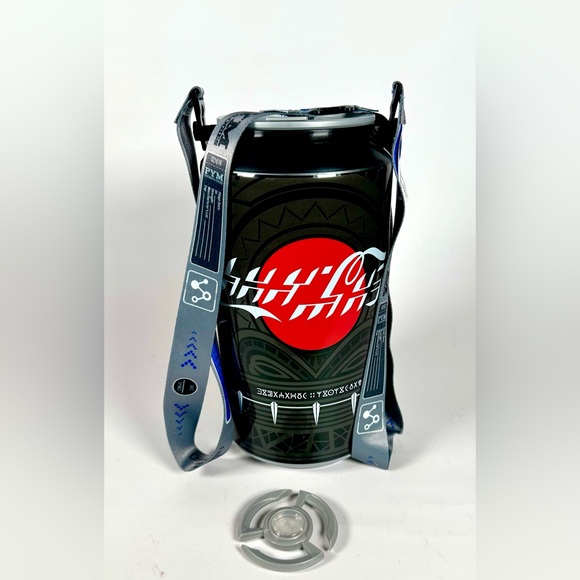 Coca Cola Disney Park Giant Black Wakanda Forever Coke Sipper Plastic Cup - Picture 3 of 12